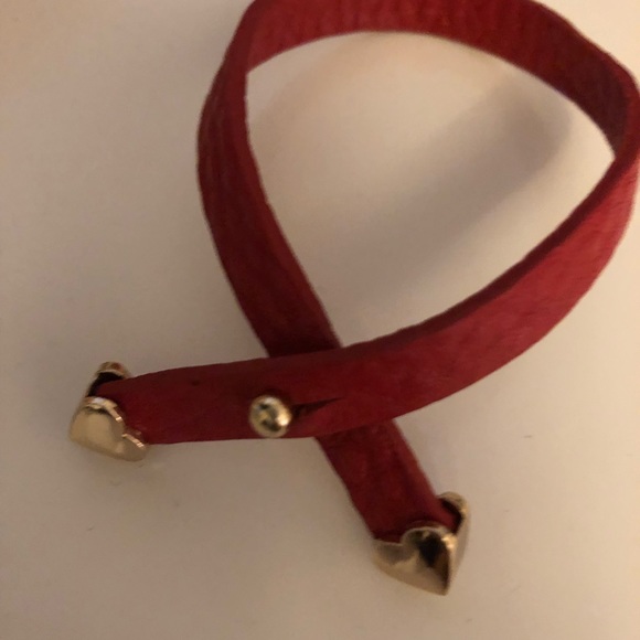 Ying yang hoops heart leather bracelet - Picture 3 of 4